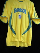 Brazil Soccer Jersey Okey Dokey Men&#39;s XL Brasil Futbol Yellow - £26.01 GBP