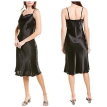 BEBE Satin Cowl Neck Slip Midi Dress Size Medium NEW Y2K 90’s Style in B... - $38.70
