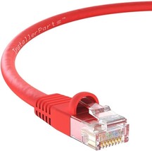 CAT6 Cable UTP Booted Red 2 FT 10 Pack Professional Series 10Gbps Cat6 Patch Cab - £29.46 GBP