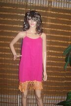 R COLLECTION  BY RAISINS  MOTEGO PINK/ORANGE DRESS COVER-UP NWT $96 - $37.62