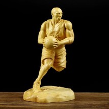 Boxwood Carving Artistic Sculpture of Kobe Bryant Basketball Legend - £86.25 GBP