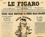 Le Figaro Menu Melrose Ave Los Angeles California 1973 Cafe  - £68.50 GBP