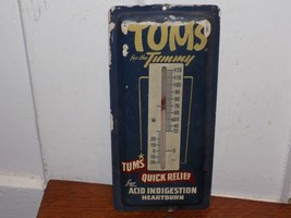 Vintage Tums for the Tummy Metal Thermometer - $84.15