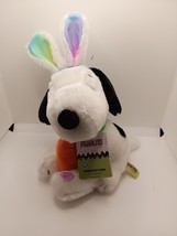 Peanuts Animated Dance Spin Easter Snoopy Plush With Sound New SEE VIDEO Carrot - £19.30 GBP