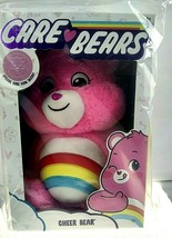 Care Bears Pink Cheer Bear Basic Fun Plush Soft Huggable Stuffed Animal Rainbow - £23.08 GBP