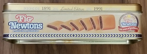 Vintage ~ Fig Newton Metal Tin ~ 100 Years of Goodness ~ Limited Edition ~  1991 Item image 2