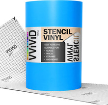 Blue Stencil Vinyl Masking Film With Anti-Bleed 12&quot; X X 25Ft, - £27.17 GBP