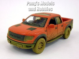 Ford F-150 SVT Raptor 1/46 Scale Diecast Metal Model by Kinsmart - RED/MUDDY - £13.15 GBP