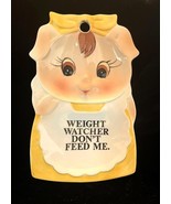 Vintage Ceramic Spoon Rest Kitschy Pig Weight Watcher Do Not Feed Me - $131.52 MXN