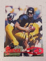 Pat Barnes Kansas City Chiefs 1997 Press Pass Autograph Card #16 READ DE... - $4.94