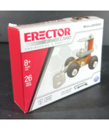 BULLDOZER MODEL BUILDING KIT Mini Metal Toy Arts Crafts Erector by Meccano - $4.74