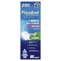 Fixodent Plus Scope Daily Denture Cleaner Tablets, 60 Count 1 Pack - £7.94 GBP