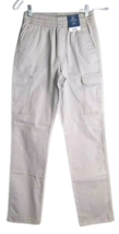 George Elastic Waist Cargo Jogger Pants Boys Sizes XS Light Grey - $12.86