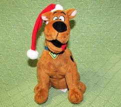 Ty B EAN Ie Babies Scooby Doo Santa Hat Christmas Plush Stuffed Animal 7&quot; Retired - $10.80