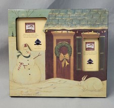 Warren Kimble Winter Theme Fetco Frame Snowman Cottage Rabbit Small Double - £9.72 GBP