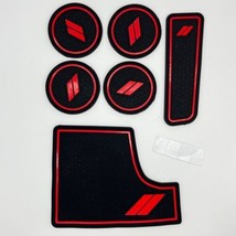 Anti-Dust Mats for Dodge Charger 2015-2021 Interior Red 6pc Set Cup Hold... - £7.48 GBP