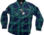 Weatherproof flannel Shirt Jacket  Polar Fleece Mens Small Dark Green an... - $22.68