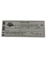 1974 M.V. Huck Finn  Boat Ticket Stub St. Louis Mo Mississippi River Exc... - $273.00 MXN