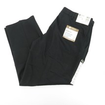 Haggar Men&#39;s Classic Fit No Iron Premium Khaki Black Pants 38x29 NWT $70 - £23.19 GBP