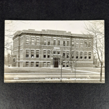 Antique 1919 Real Photo New High School In Manawa Wis Rppc Postcard - Posted! - £8.67 GBP