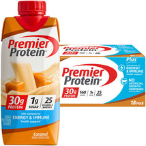 PREMIER PROTEIN SHAKES SUPPLEMENT DRINKS NUTRITION CARAMEL FLAVOR BULK 1... - £43.52 GBP