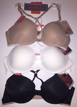 Warner&#39;s Bra Underwire Racerback Front Closure Your Bra Stretch Beige Bl... - $83.94