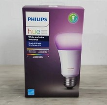 Philips Hue White &amp; Color Ambiance Smart A19 LED Single Light Bulb - Brand New - £29.45 GBP