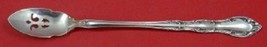 Old Atlanta By Wallace Sterling Silver Olive Spoon Pierced Long 8&quot; Custom - £54.47 GBP