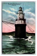 Mile Rock Light House  San Francisco Bay California CA 1915 DB Postcard W1 - £4.63 GBP
