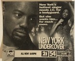 New York Undercover Tv Print Ad Vintage Malik Yoba TPA4 - £4.66 GBP