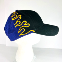 Otto 6 Panel Black Flame Purple Baseball Hat Cap Adjustable Embroidered - $24.99