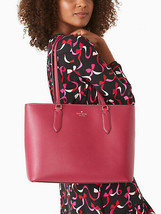 Kate Spade Harper Dark Red Leather Tote WKR00059 Berry Cobbler NWT $399 MSRP FS - £106.93 GBP