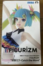 Miku Catch The Wave Figure Japan Authentic SEGA Project Diva Mega 39&#39;s FiGURiZM - £26.44 GBP