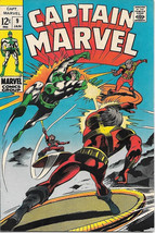 Captain Marvel Comic Book #9 Marvel Comics 1969 VERY FINE - £22.58 GBP