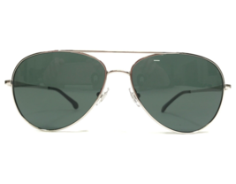 Brooks Brothers Sunglasses BB4020 1558/87 Silver Aviators w/ Green Lenses - £58.88 GBP