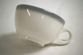 Vintage Best China Cup Mug Restaurant Ware Homer Laughlin White w Gray T... - $12.86