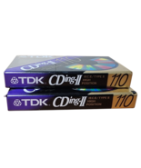 Lot of 2 TDK CDing-II High Bias 110 Minute Blank Audio Cassette Tapes - $13.70 CAD