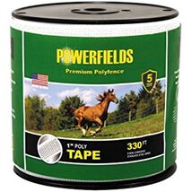Powerfields EW10-330 1-Inch Polytape, 330-Feet, White - $64.02 CAD