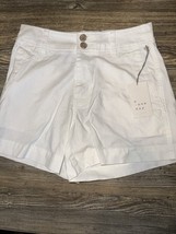 Women&#39;s High-Rise Everyday Shorts - A New Day White. Size 4. NWT. Z - $21.78