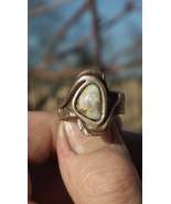 Bronze Opal Ring with handcut Australian Opal - €71,59 EUR