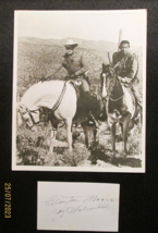 Clayton Moore &amp; Jay Silverheels (Lone Ranger &amp; Tonto) Orig,Sign Autograph Card - £623.82 GBP