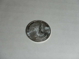 x1 1/10 oz .999 Pure Silver Round ag. Walking Liberty design Coin Token - £10.04 GBP