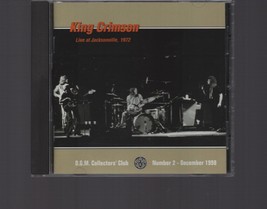 King Crimson / Live At Jacksonville 1972 / CD / DGM Collector&#39;s Club 2 - £19.04 GBP
