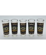Set 5 Green Bay Packers NFL Vaso Tequilero 2oz Shot Glasses Barware Coll... - $41.06 CAD