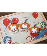 Horror Jewelry Killer Clown Earrings, Scary Movie, Gift for Horror Fans,... - $17.99