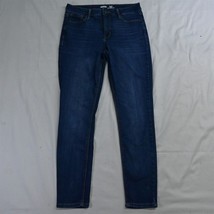 Old Navy 10 Rockstar Super Skinny High Rise Dark Wash Stretch Denim Jeans - £11.92 GBP