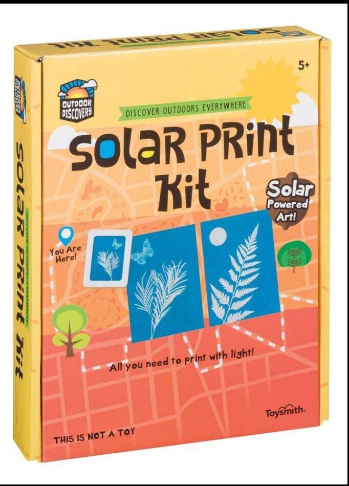 Solar Print Kit Outdoor Discovery Toysmith Solar Powered Art