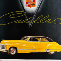 1947 Cadillac Advertisement Vintage Automobilia Luxury Car Yellow DWUU5 - $570.01 MXN