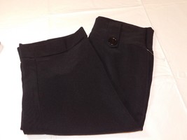 Invasion Womens crop carpi pants Black Size Large L  77316 NWOT - £16.14 GBP