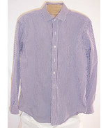 Polo by Ralph Lauren Regent Classic Purple White Striped Shirt Mens Size 16 - £15.58 GBP